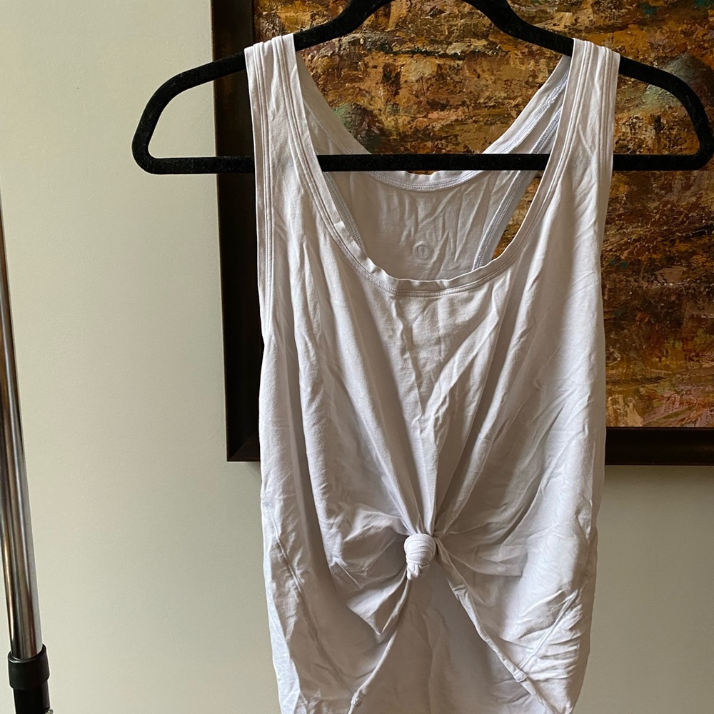 LuluLemon, Size US10, Flowy tie-front tank, Perfect for walks, runs, or yoga